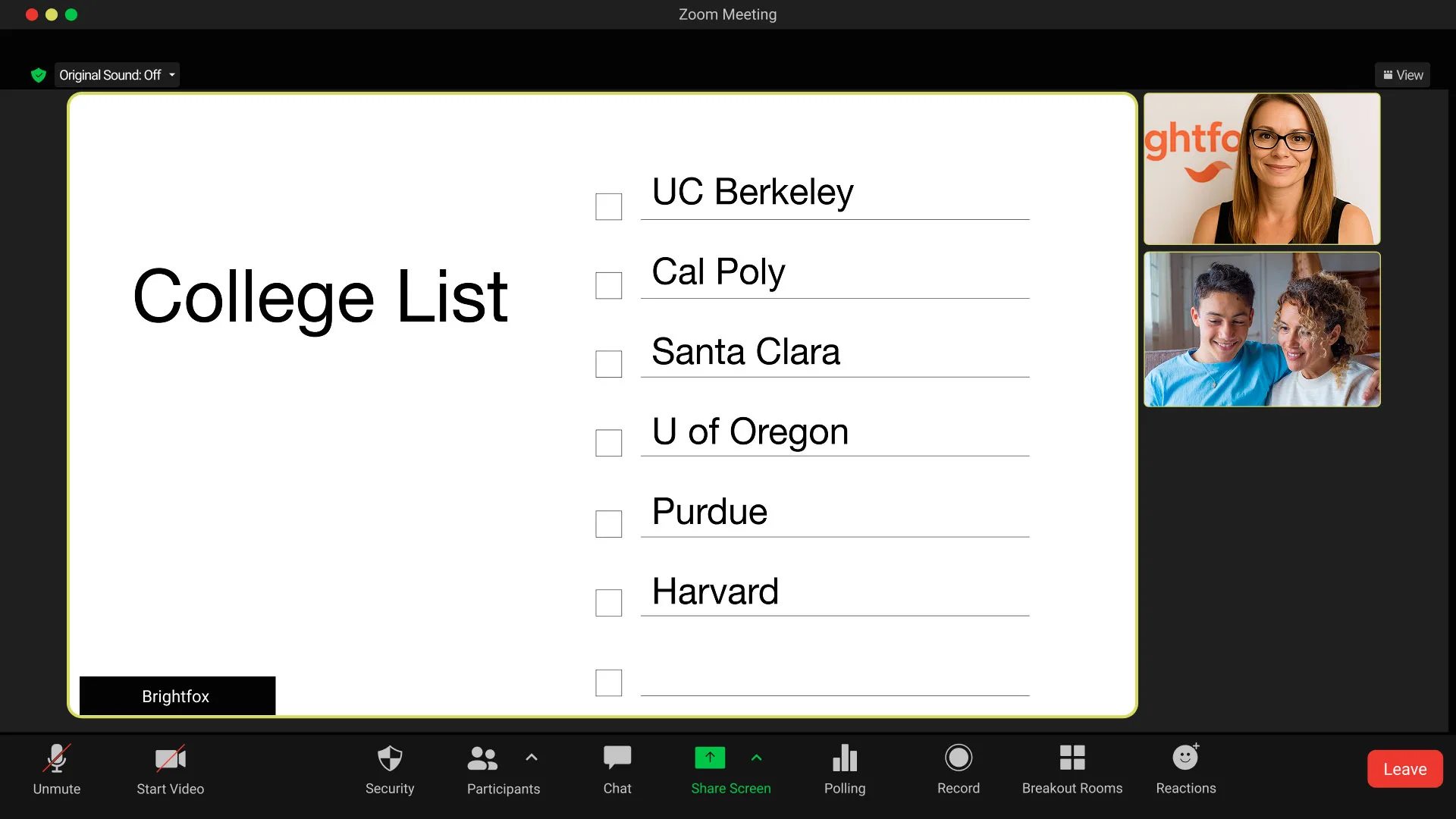 Live meetings and email correspondence
